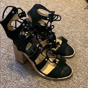 Dolce Vita lace-up block heel